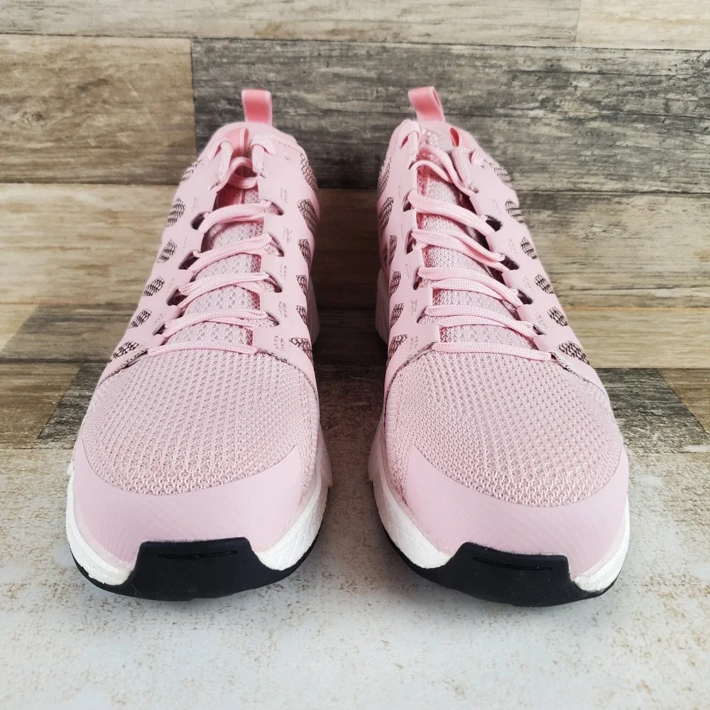 Reebok Fusion Flexweave Womens Work Boots Sz 9 M Pink Comp Toe Mid-Cut Lace Up